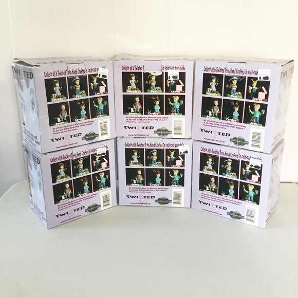 Twizted Tots Halloween NIB Complete Set Decor Creepy Evil Rare Lot Of 6 - Picture 3 of 8